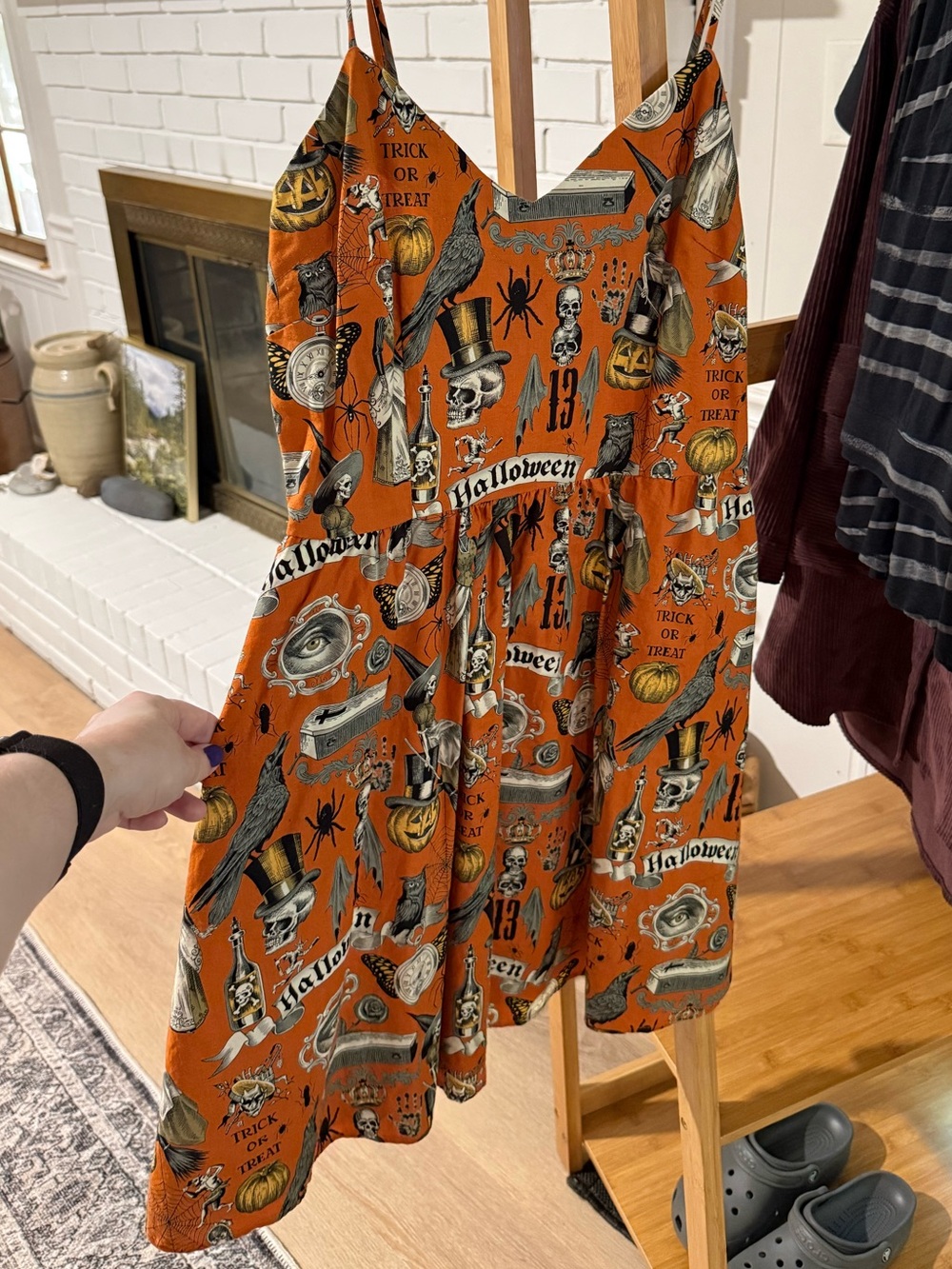 Mod Cloth Spaghetti Strap Halloween Dress - Picture 1 of 5